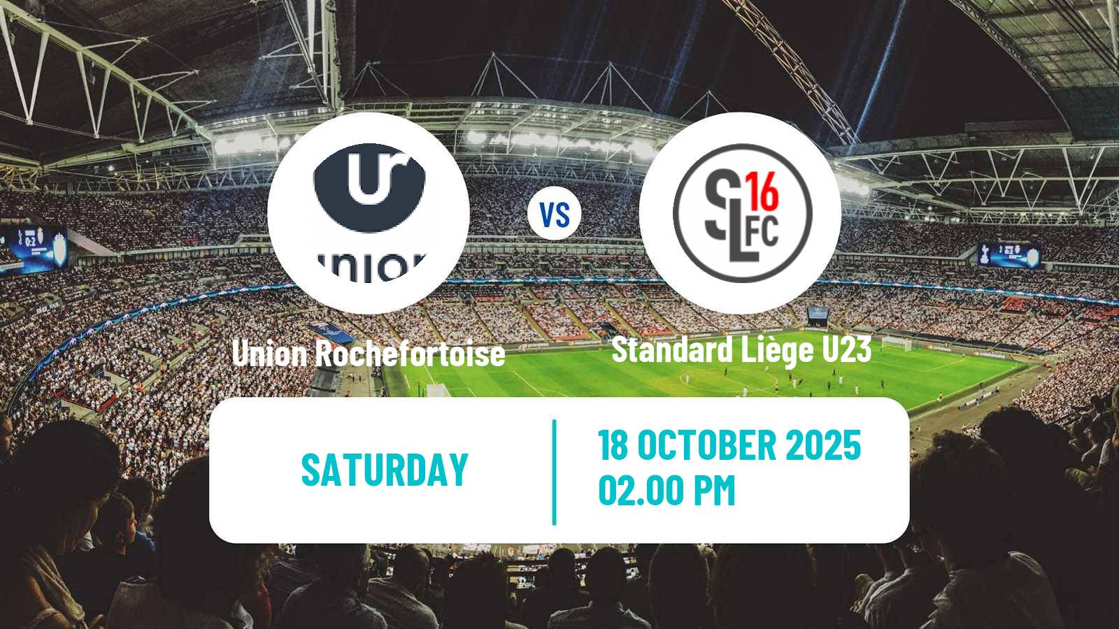 Football Belgian National Division 1 ACFF Union Rochefortoise - Standard Liège U23