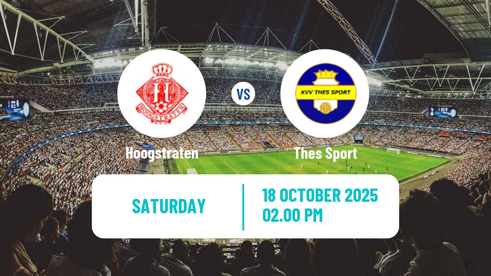 Football Belgian National Division 1 VV Hoogstraten - Thes Sport