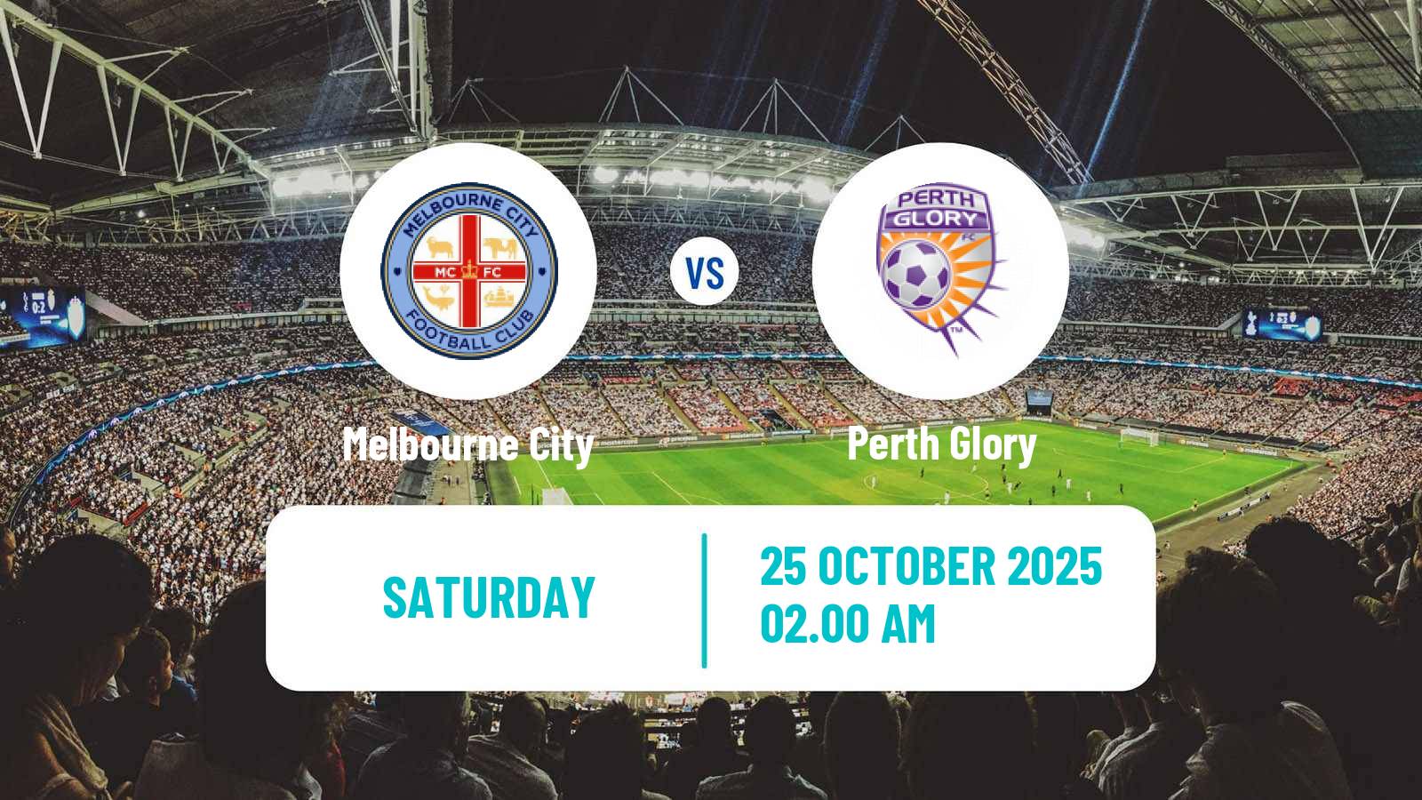 Football Australian A-League Melbourne City - Perth Glory