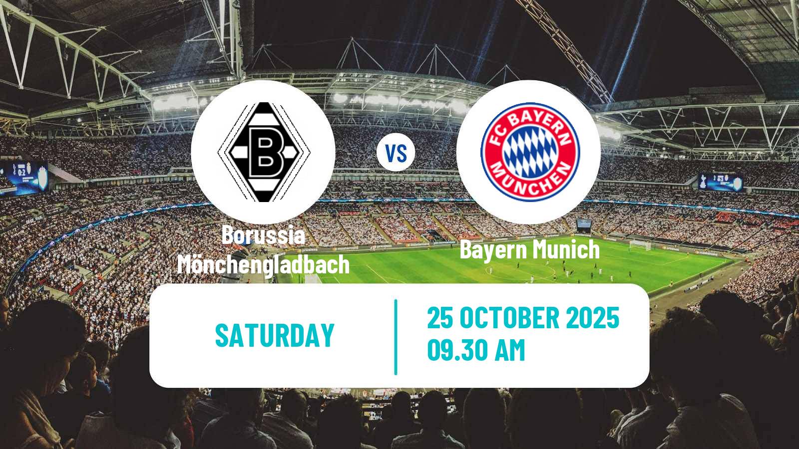 Football German Bundesliga Borussia Mönchengladbach - Bayern Munich