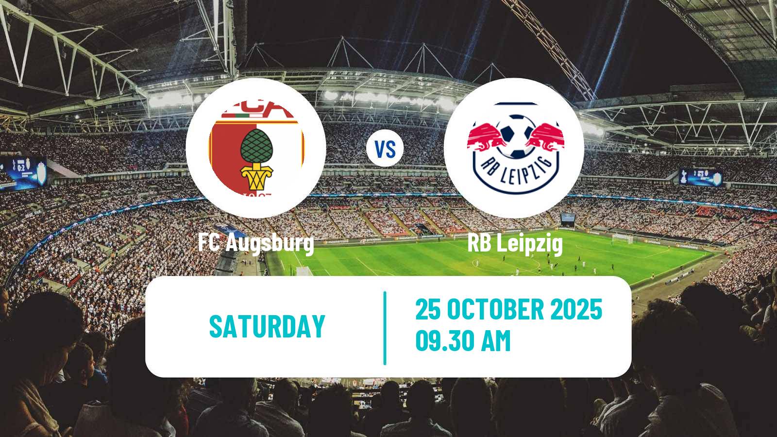 Football German Bundesliga Augsburg - RB Leipzig
