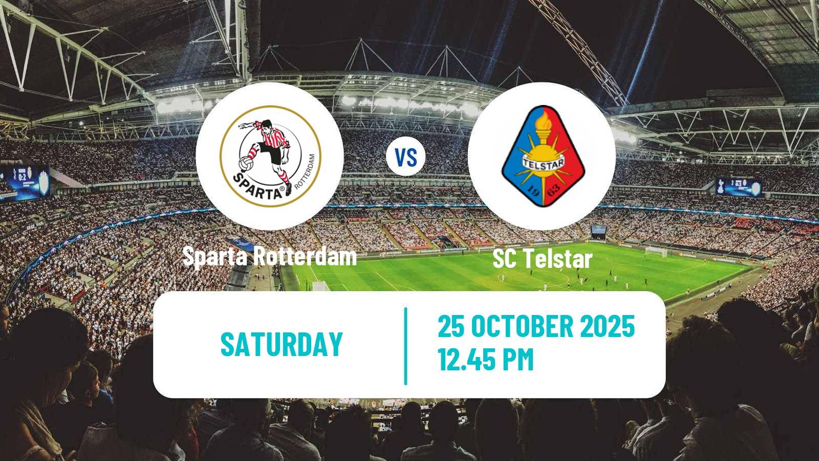 Football Dutch Eredivisie Sparta Rotterdam - Telstar