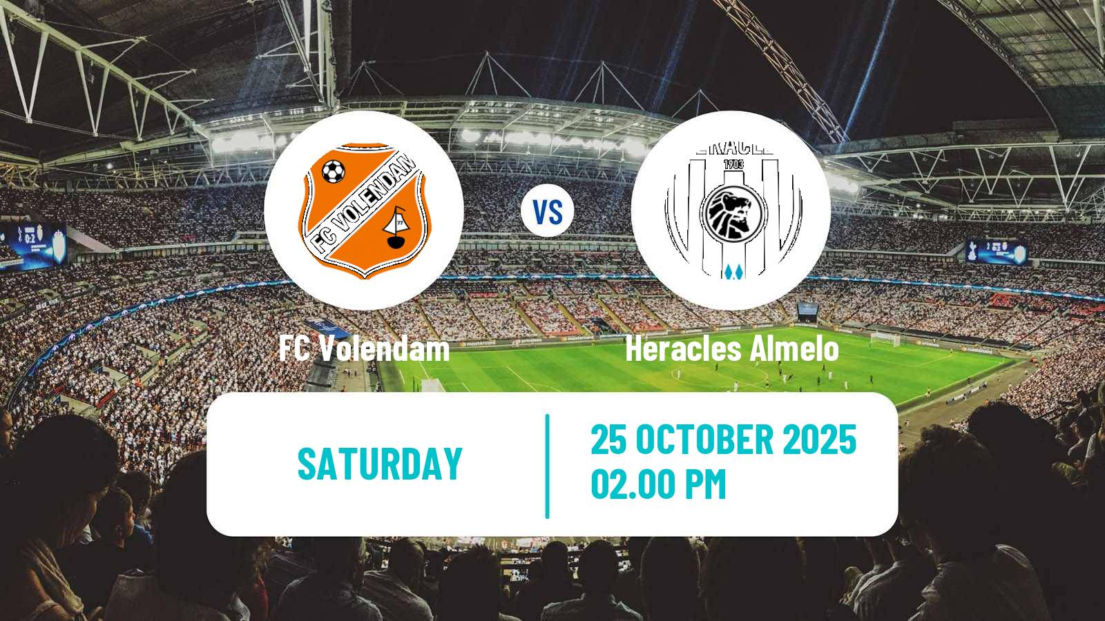 Football Dutch Eredivisie Volendam - Heracles Almelo