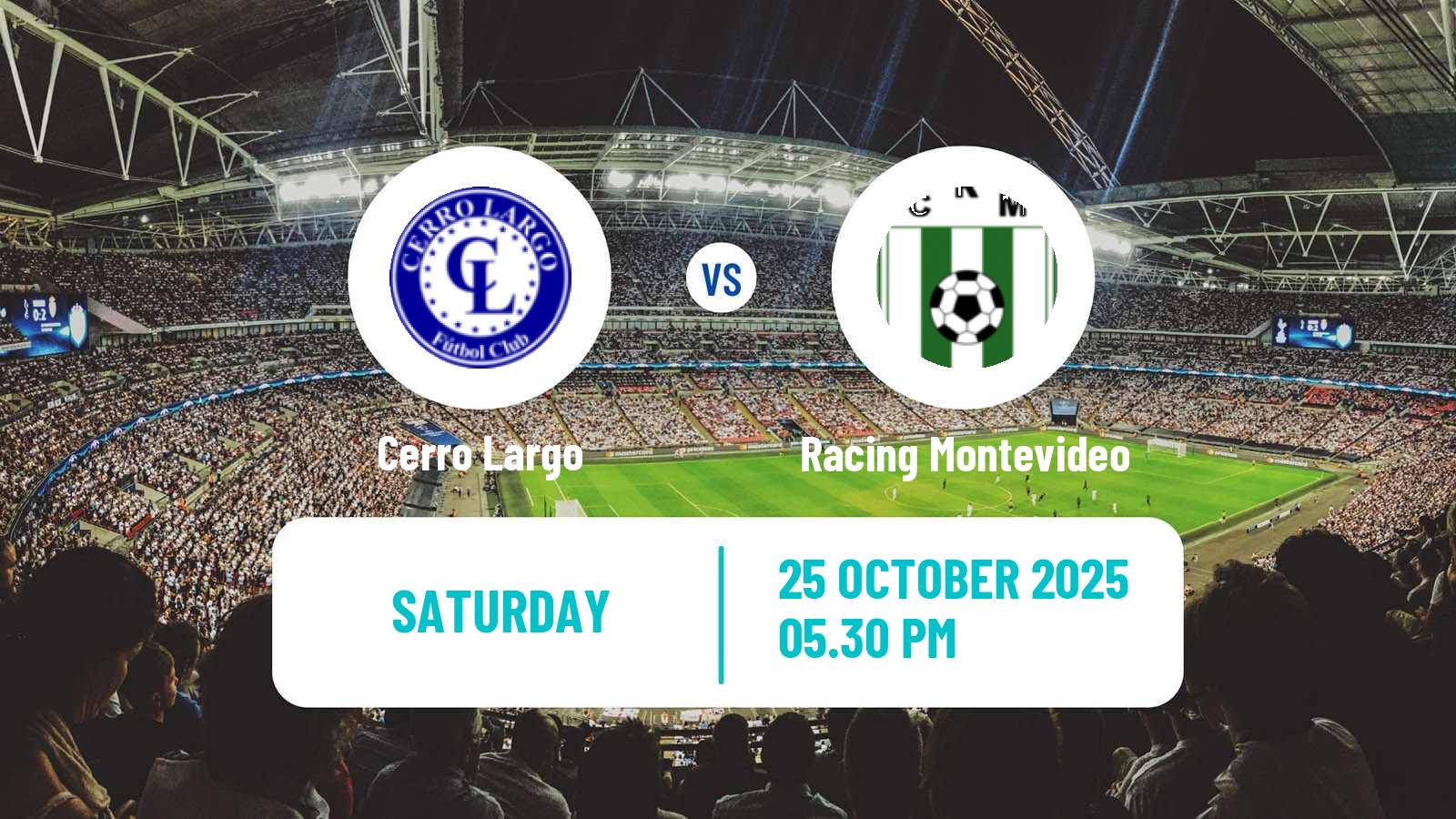 Football Uruguayan Primera Division Cerro Largo - Racing Montevideo