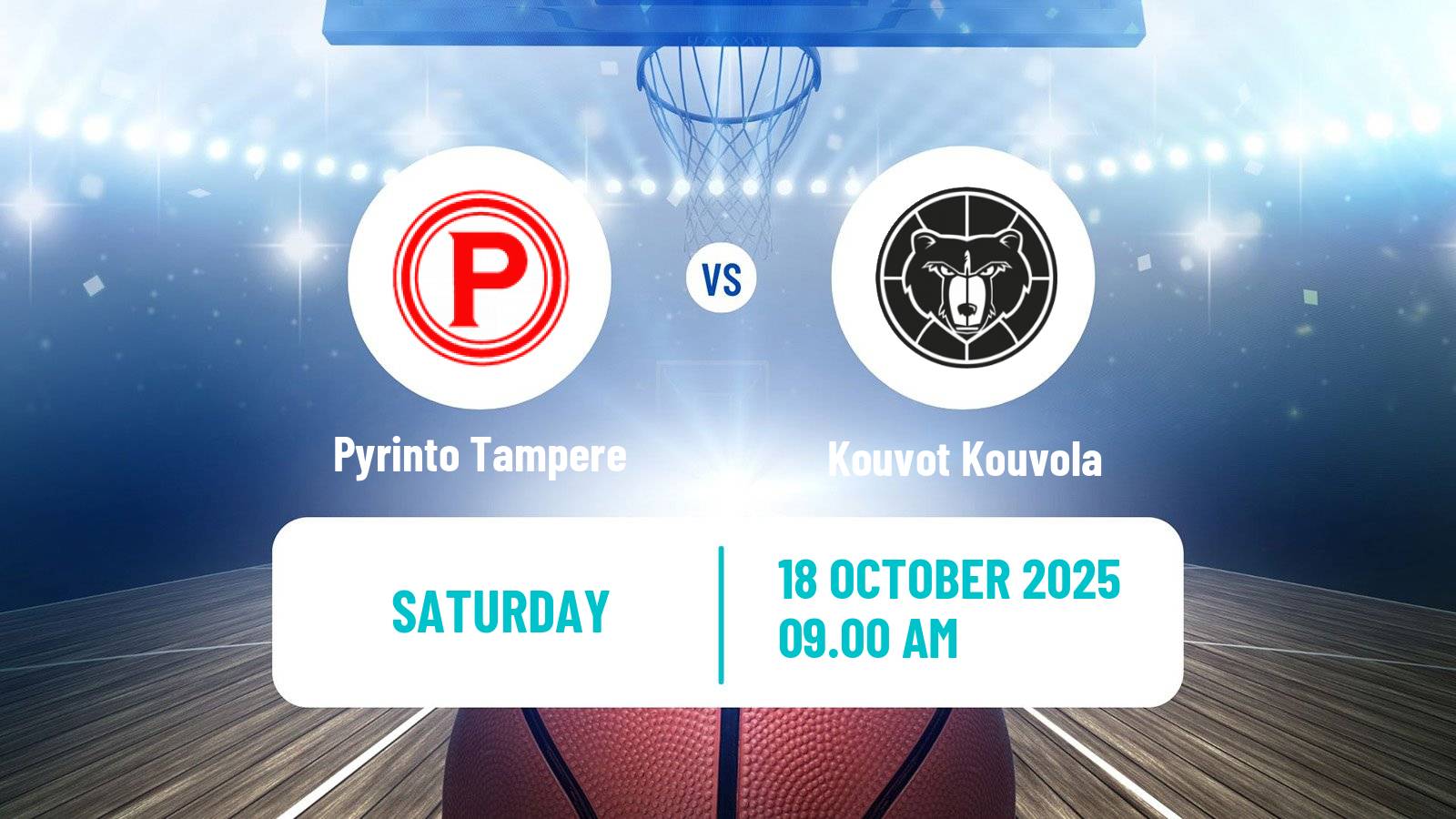 Basketball Finnish Korisliiga Pyrinto Tampere - Kouvot Kouvola