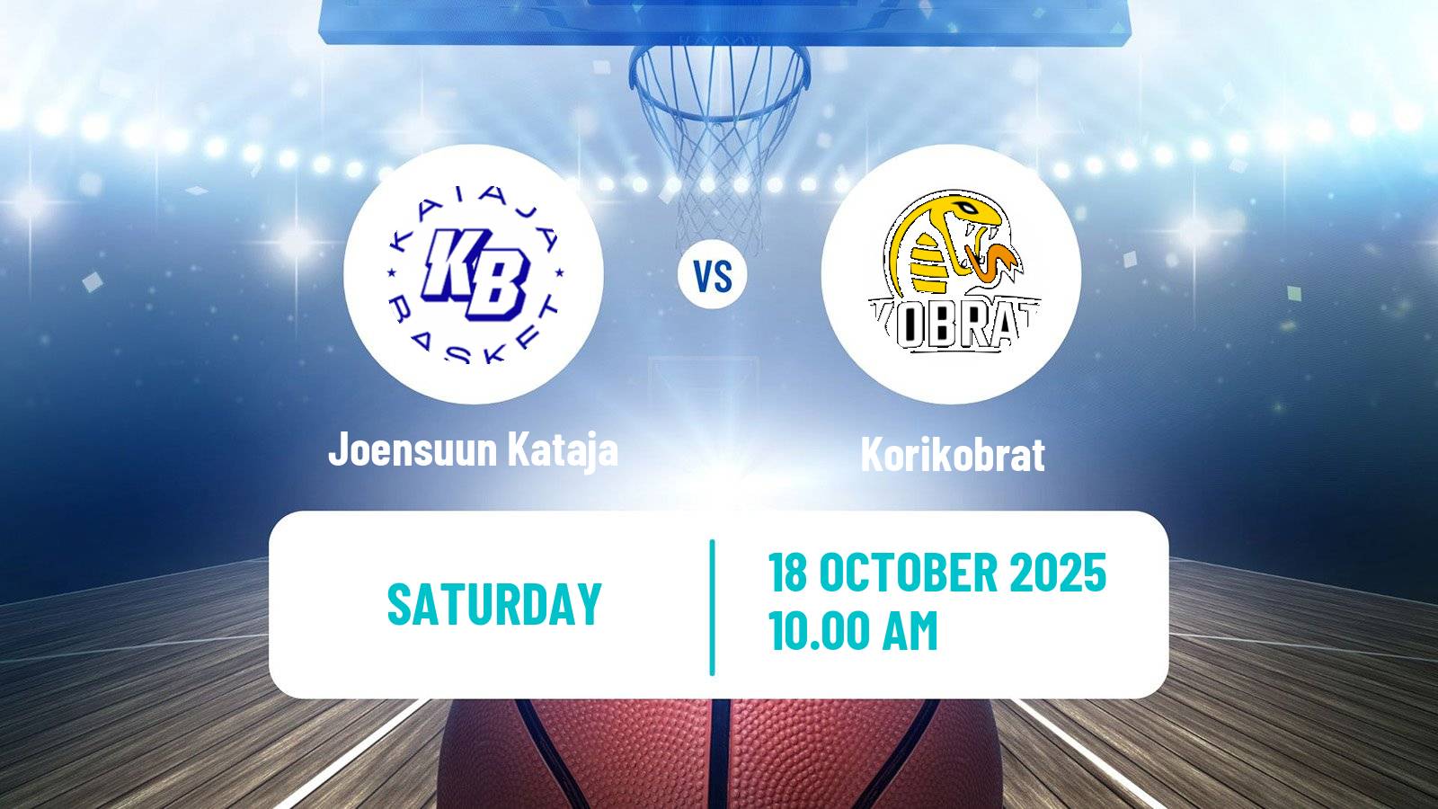 Basketball Finnish Korisliiga Joensuun Kataja - Korikobrat