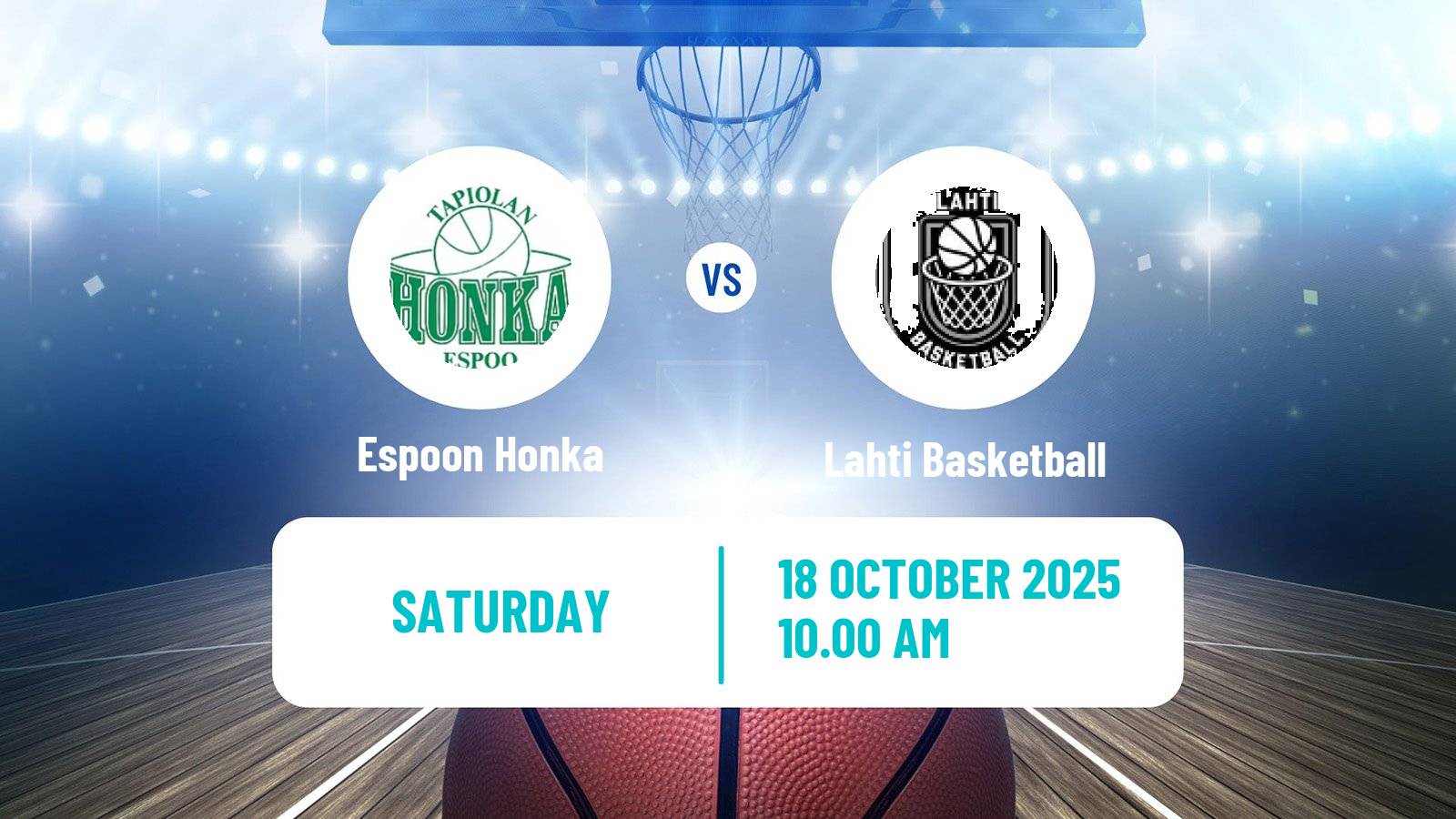 Basketball Finnish Korisliiga Espoon Honka - Lahti Basketball