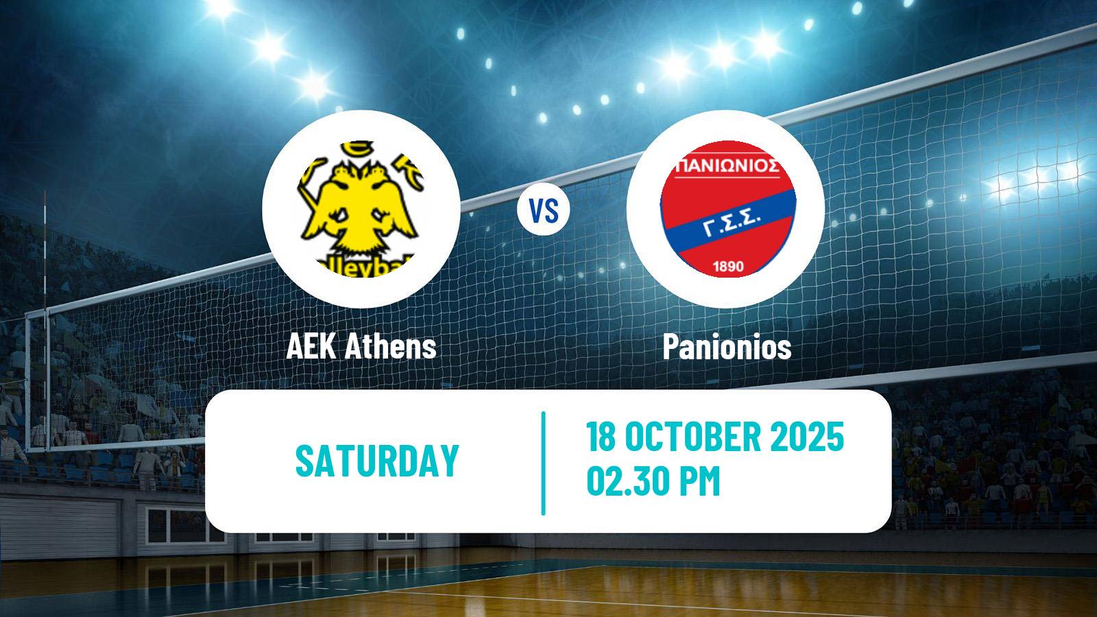 Volleyball Greek A1 Volleyball Women AEK Athens - Panionios