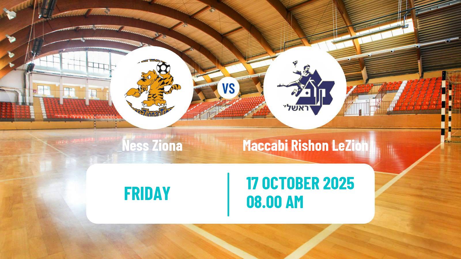Handball Israeli Division 1 Handball Ness Ziona - Maccabi Rishon LeZion