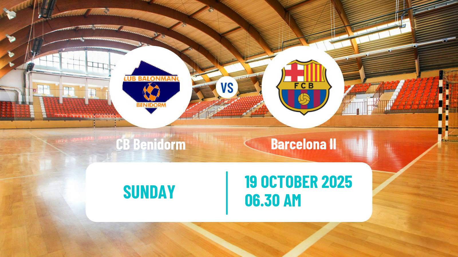 Handball Spanish Division de Honor Plata Handball Benidorm - Barcelona II
