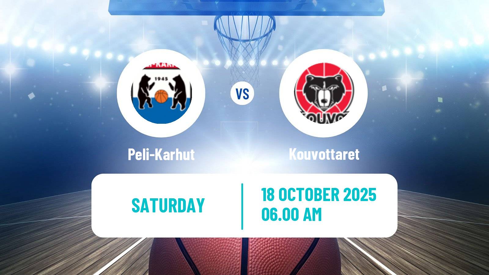 Basketball Finnish Korisliiga Women Peli-Karhut - Kouvottaret