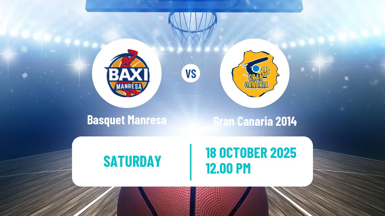 Basketball Spanish ACB League Basquet Manresa - Gran Canaria 2014