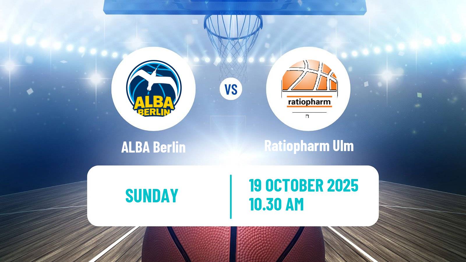 Basketball German Cup Basketball ALBA Berlin - Ratiopharm Ulm