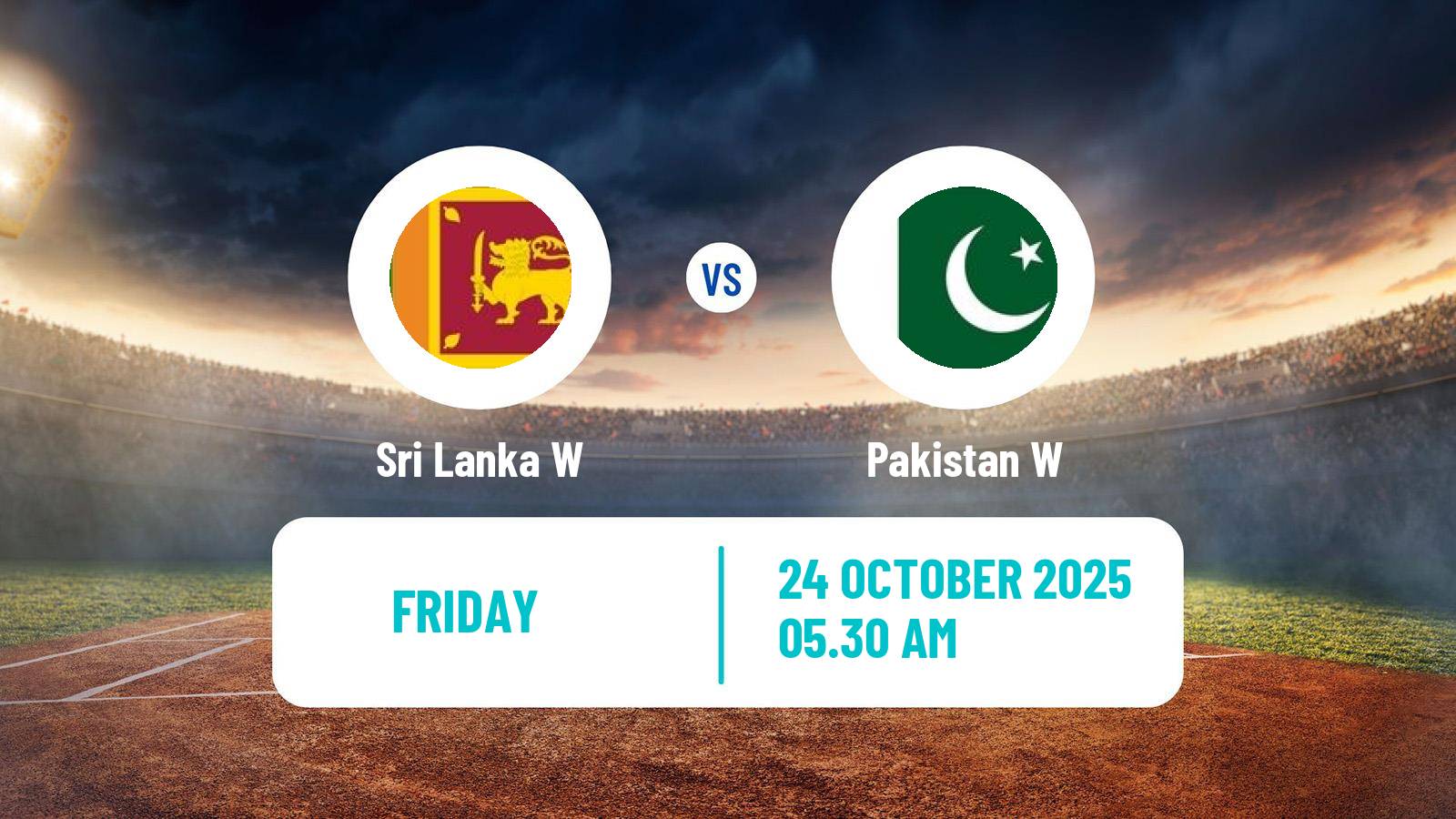 Cricket ICC World Cup Women Sri Lanka W - Pakistan W