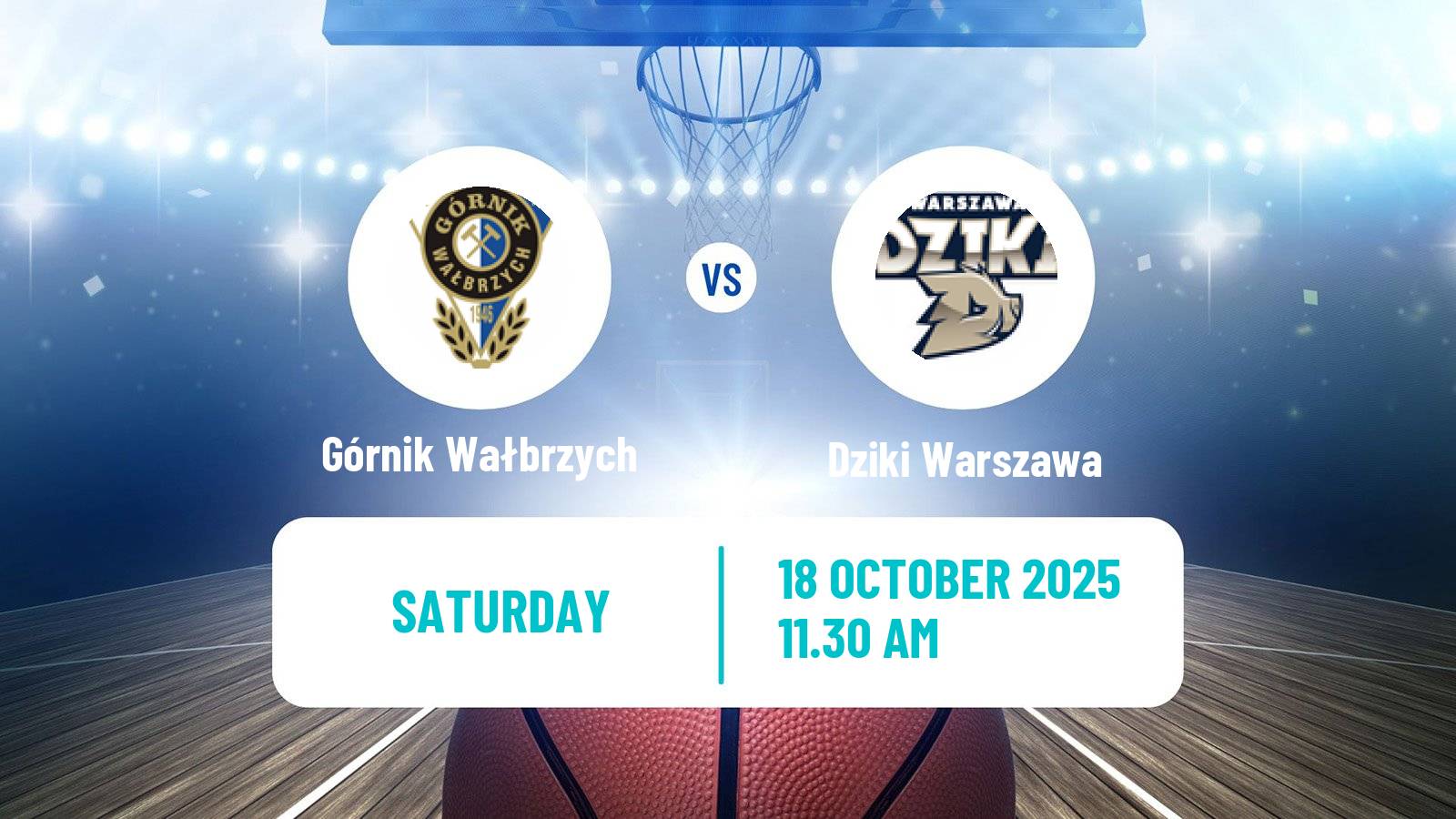 Basketball Polish Basket Liga Górnik Wałbrzych - Dziki Warszawa