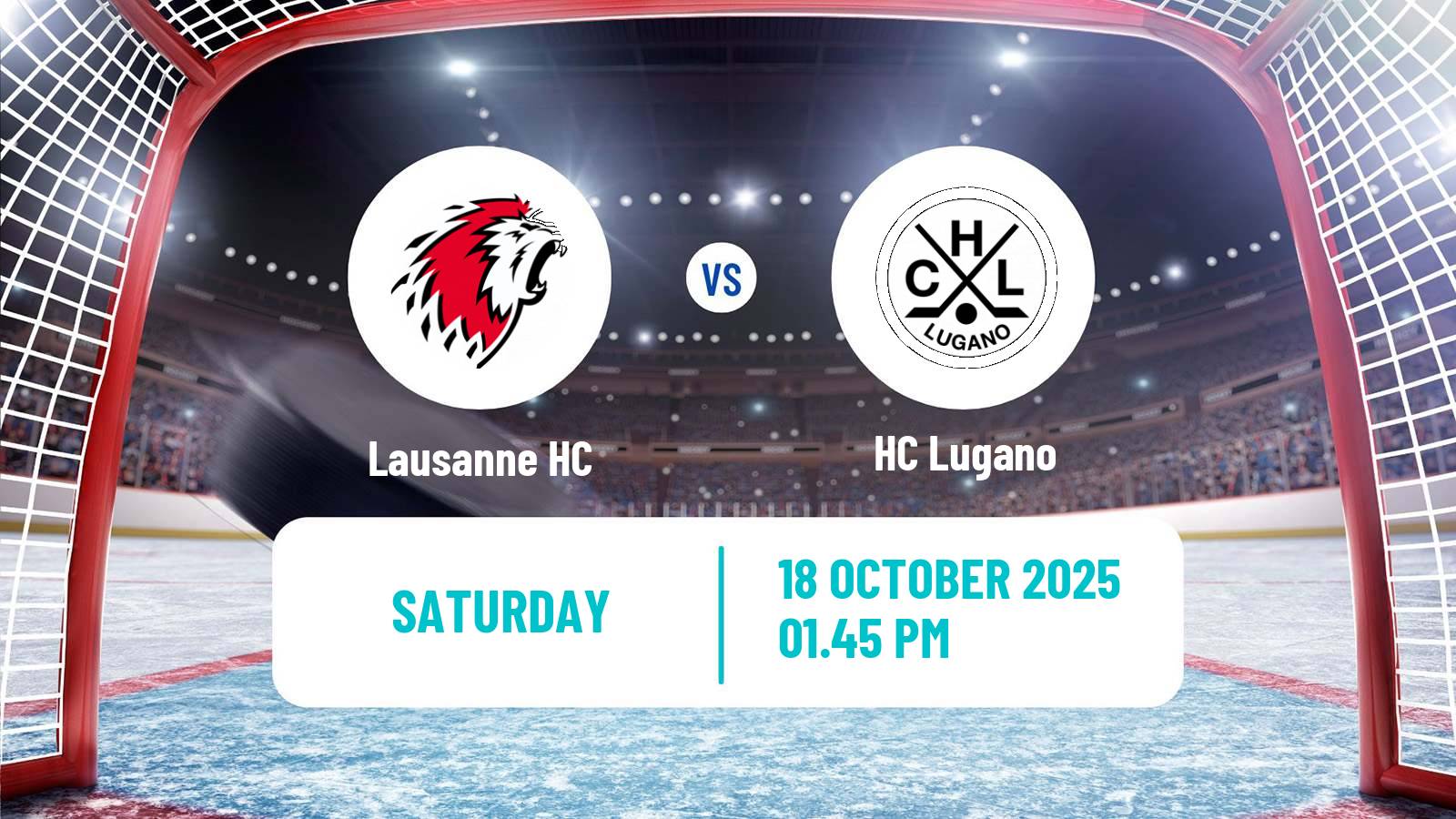 Hockey Swiss National League Hockey Lausanne HC - Lugano