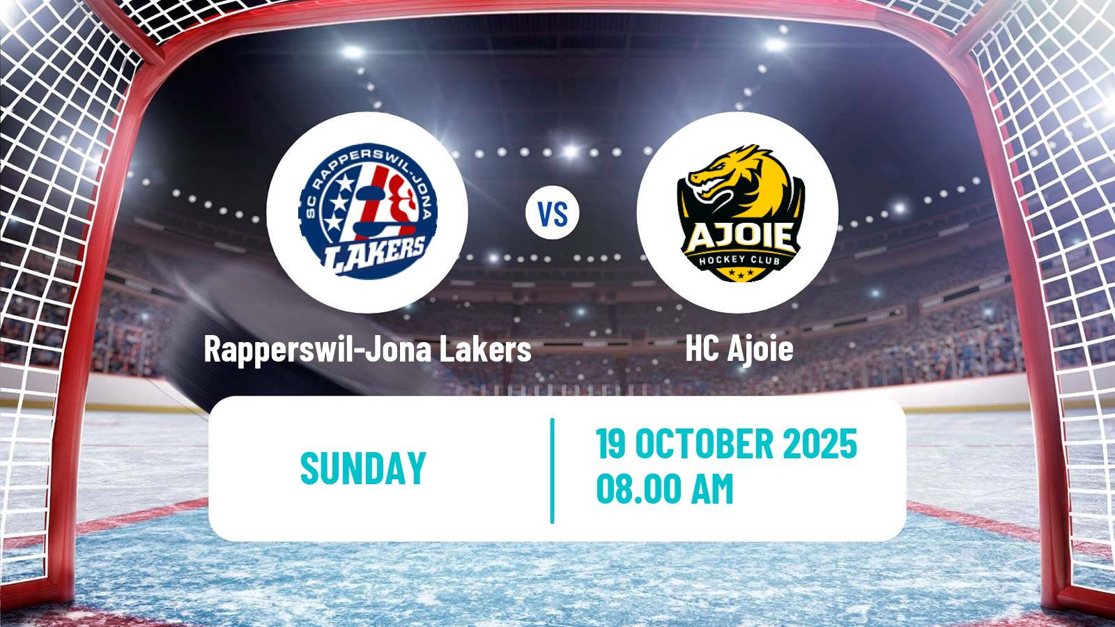 Hockey Swiss National League Hockey Rapperswil-Jona Lakers - Ajoie