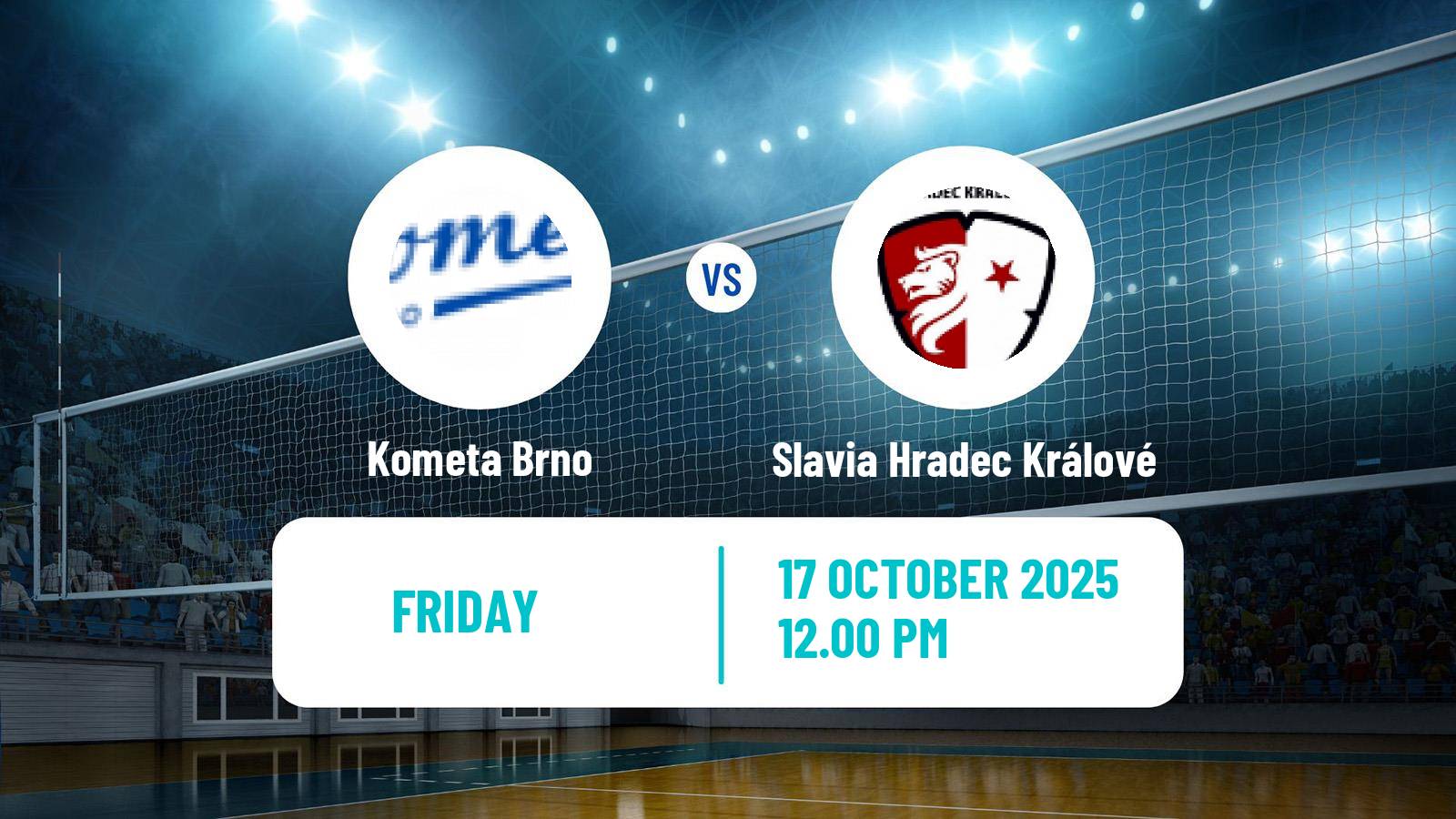 Volleyball Czech 1 Liga Volleyball Kometa Brno - Slavia Hradec Králové