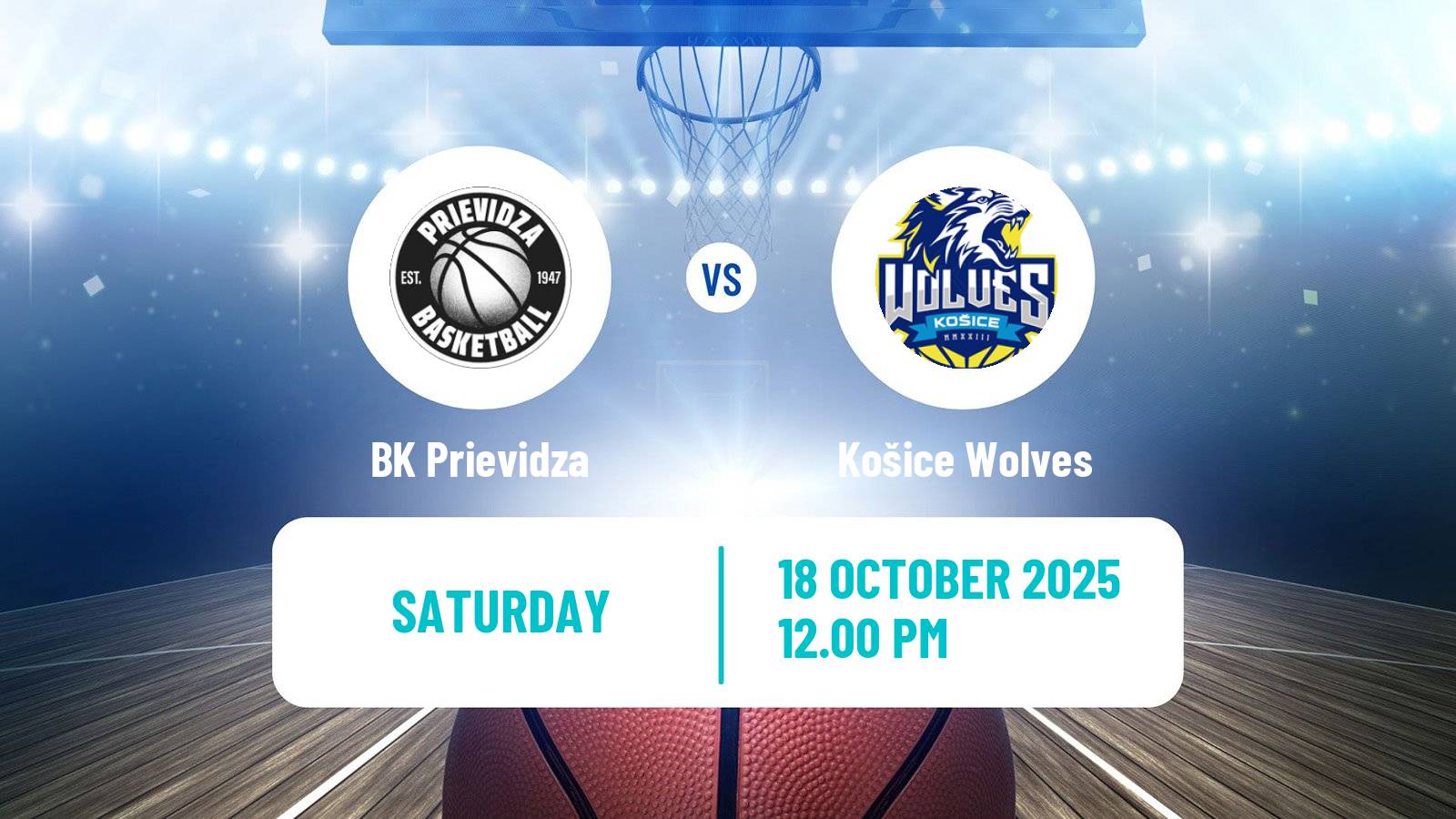 Basketball Slovak Extraliga Basketball Prievidza - Košice Wolves