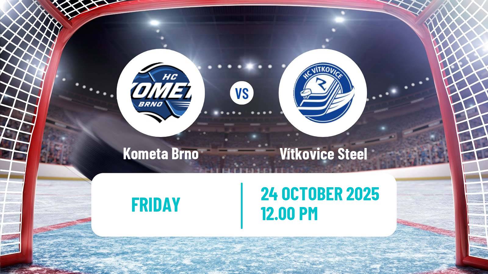 Hockey Czech Extraliga Kometa Brno - Vítkovice Steel