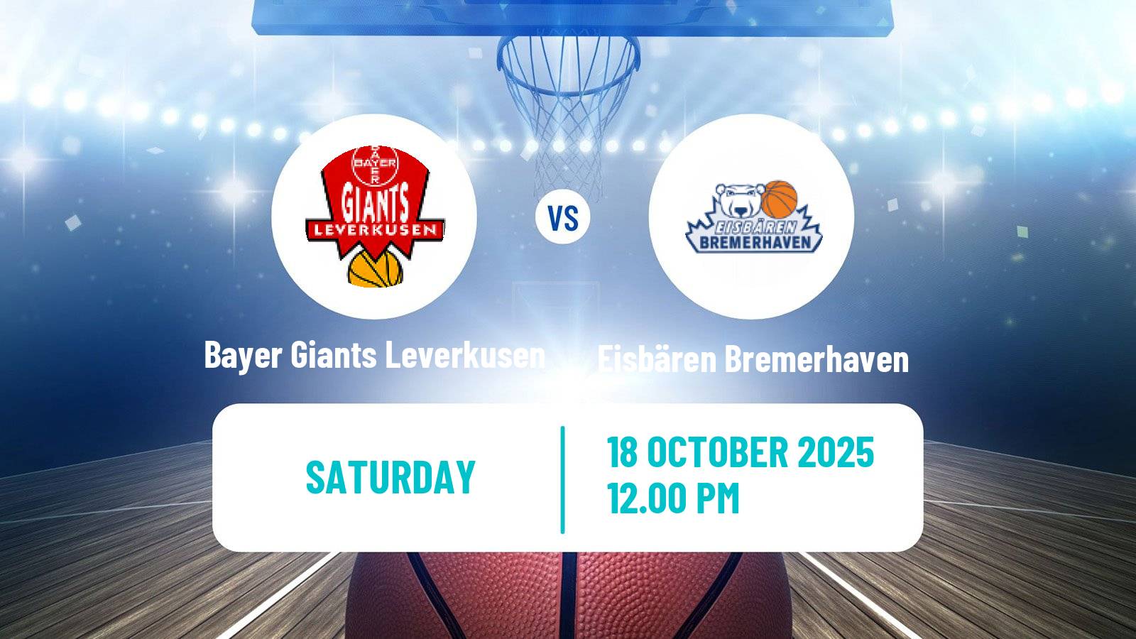 Basketball German Pro A Basketball Bayer Giants Leverkusen - Eisbären Bremerhaven