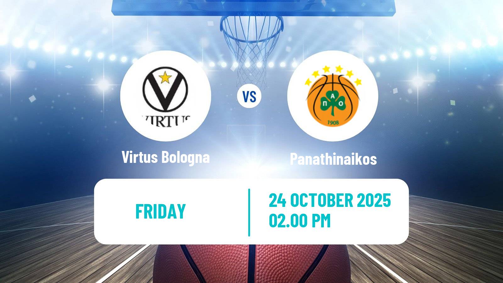 Basketball Euroleague Virtus Bologna - Panathinaikos