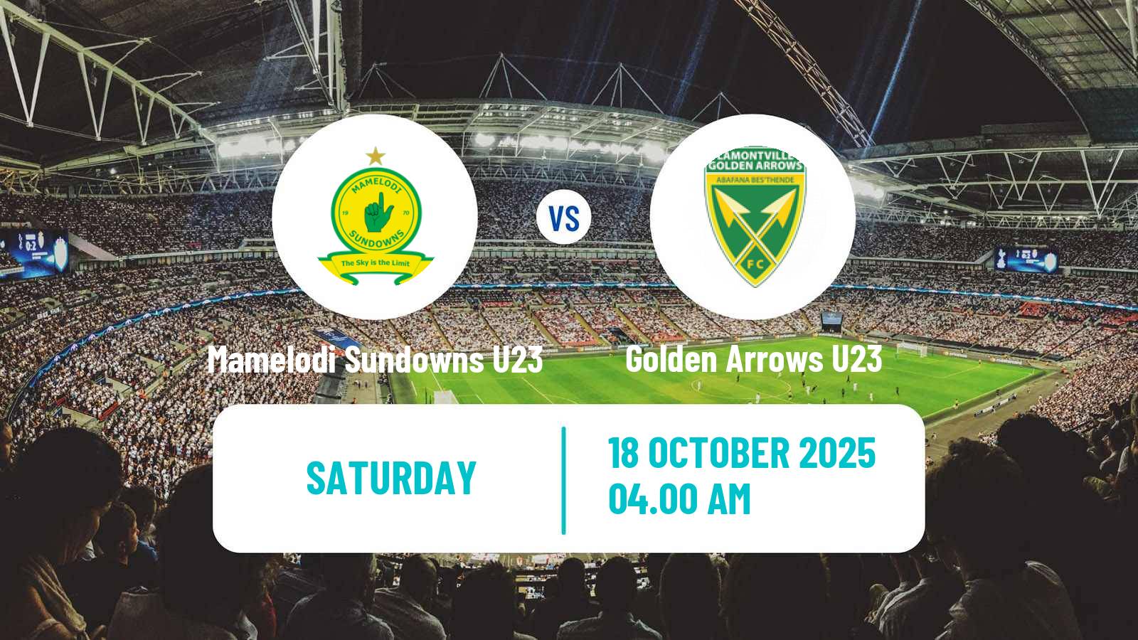 Football South African Diski Challenge Mamelodi Sundowns U23 - Golden Arrows U23