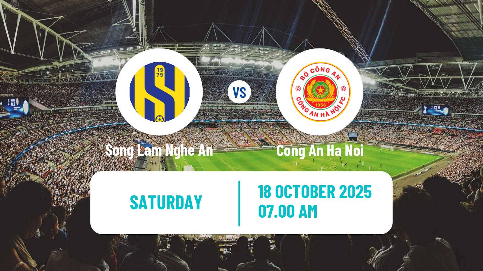 Football Vietnamese V League 1 Song Lam Nghe An - Cong An Ha Noi