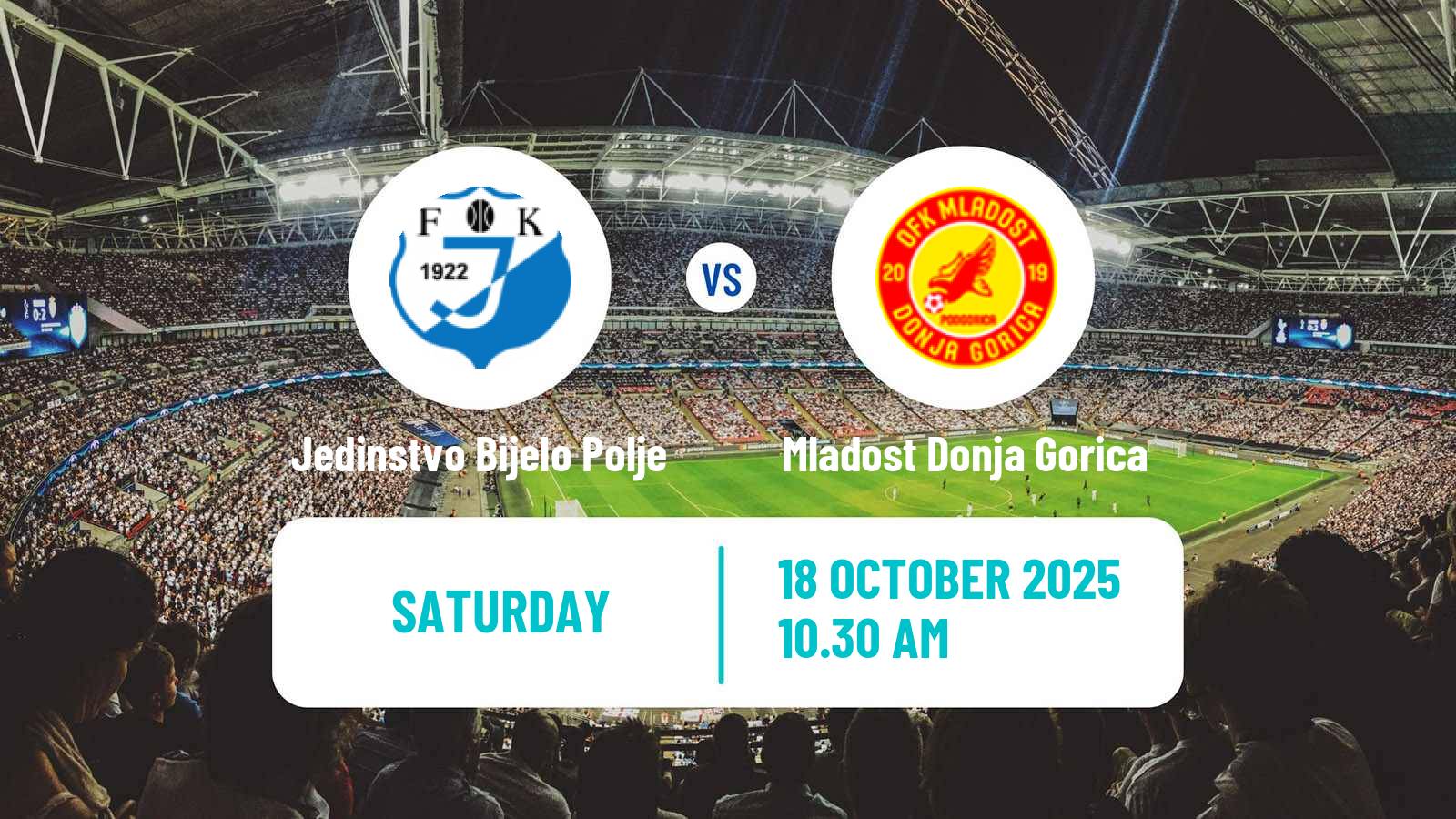Football Montenegrin First League Jedinstvo Bijelo Polje - Mladost Donja Gorica