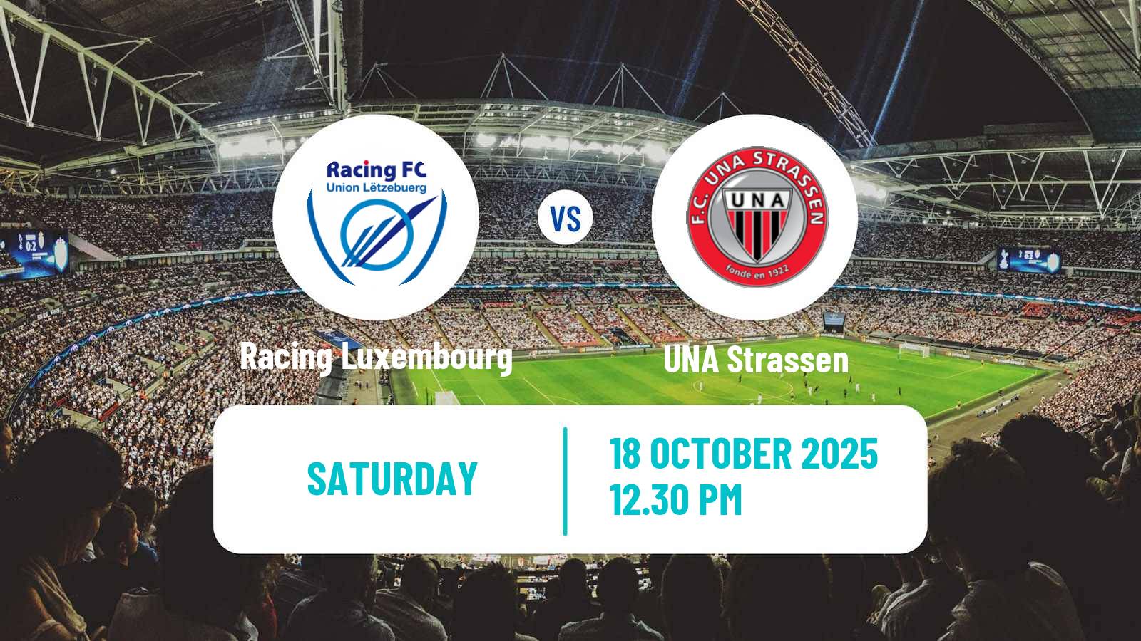 Football Luxembourg National Division Racing Luxembourg - UNA Strassen