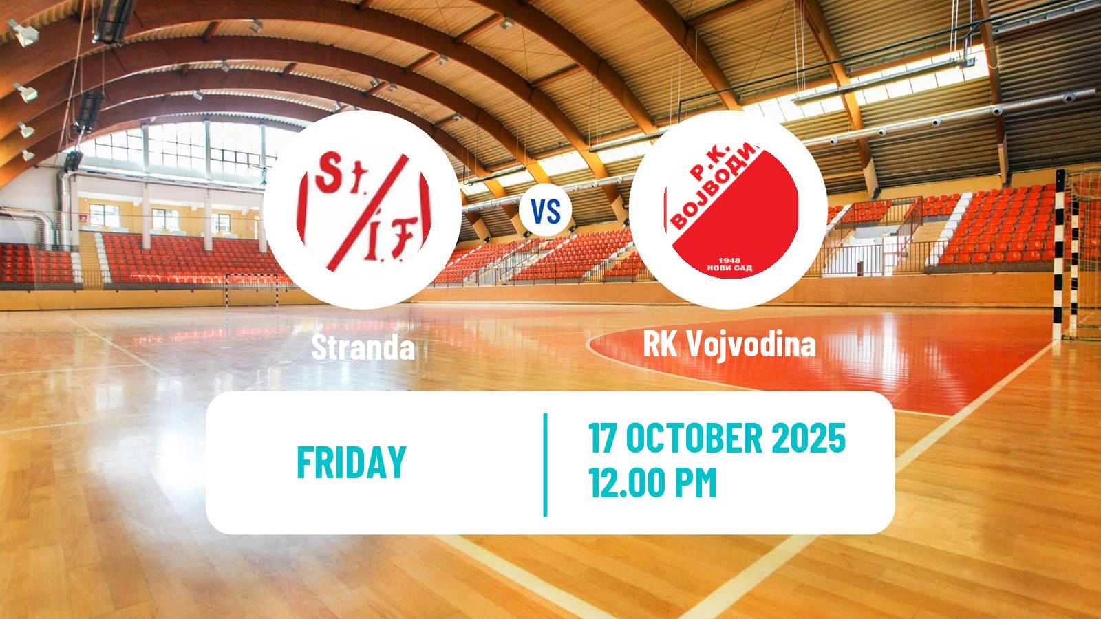 Handball EHF European Cup Stranda - RK Vojvodina