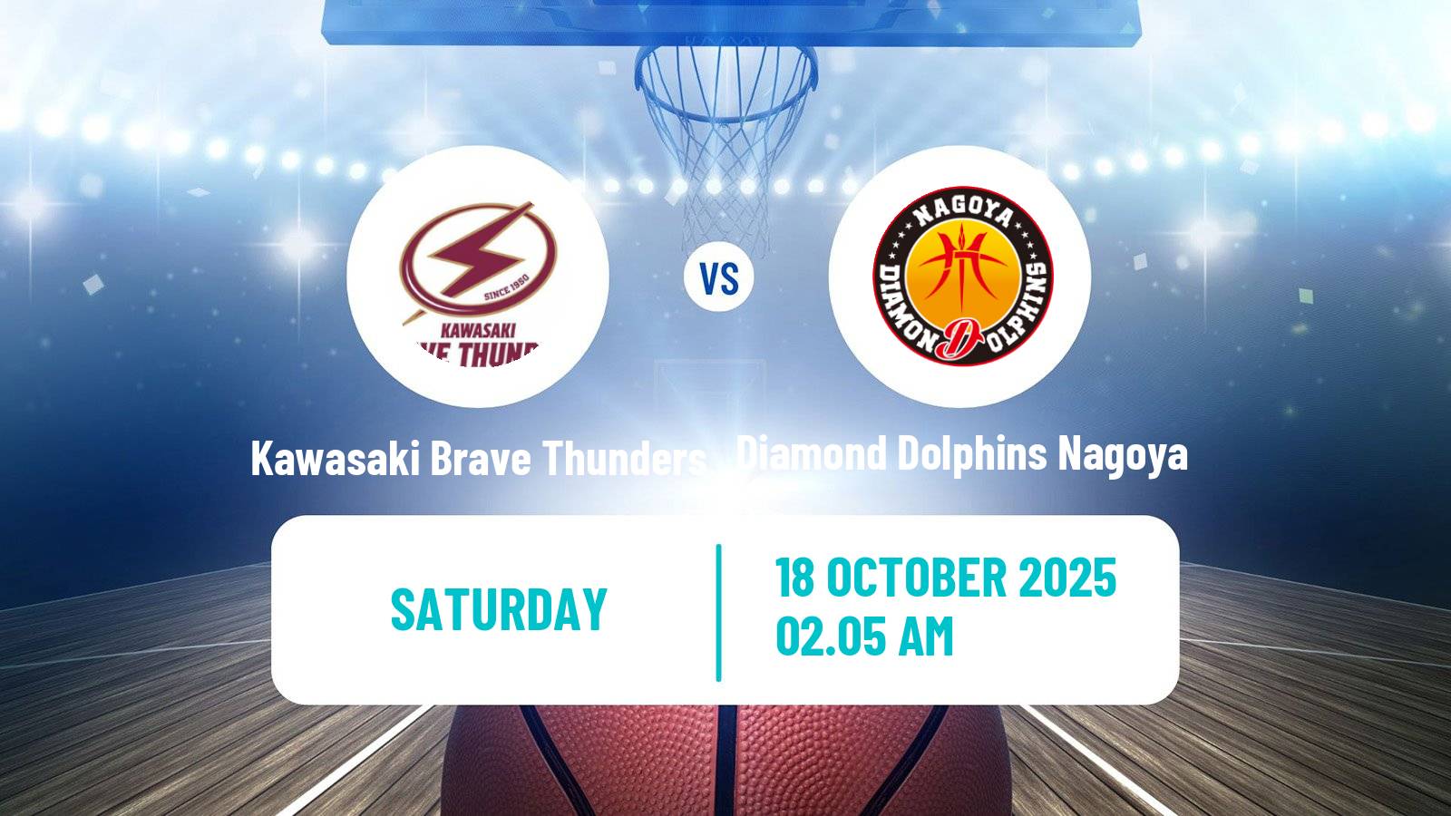 Basketball BJ League Kawasaki Brave Thunders - Diamond Dolphins Nagoya