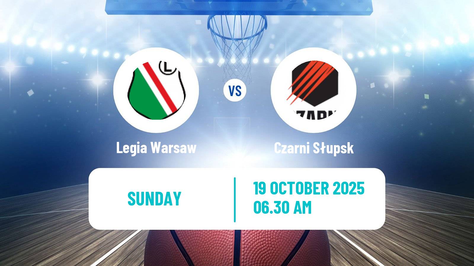 Basketball Polish Basket Liga Legia Warsaw - Czarni Słupsk