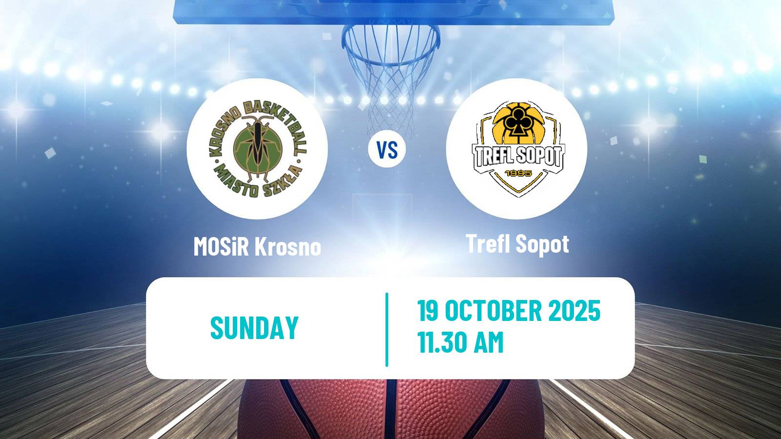 Basketball Polish Basket Liga MOSiR Krosno - Trefl Sopot