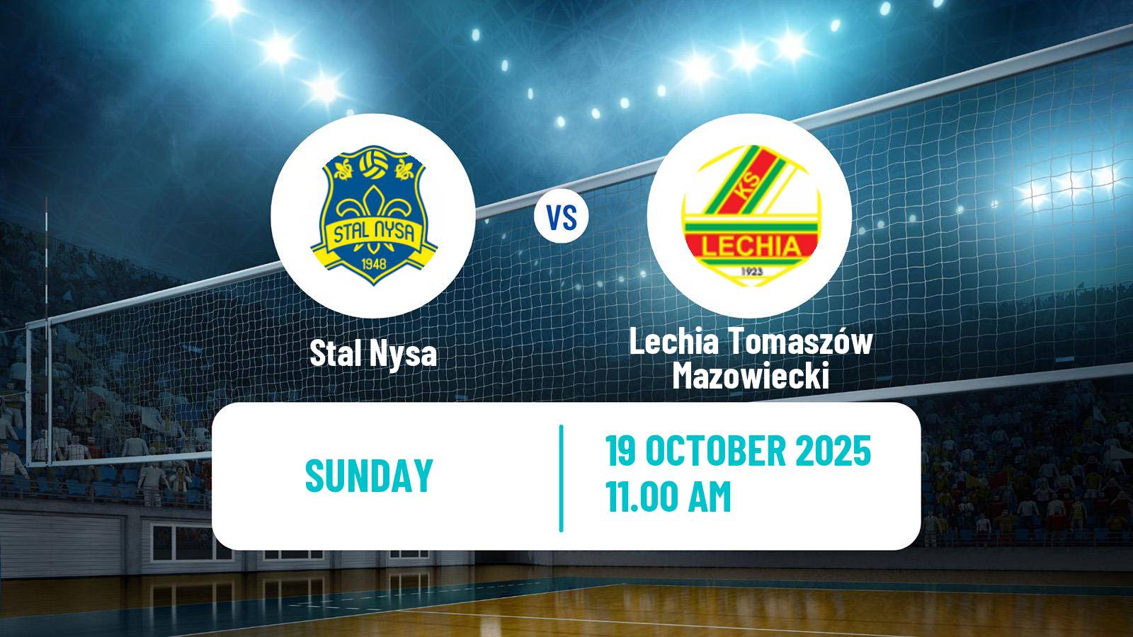 Volleyball Polish I Liga Volleyball Stal Nysa - Lechia Tomaszów Mazowiecki