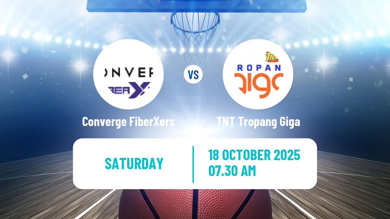 Basketball Philippines Cup Converge FiberXers - TNT Tropang Giga