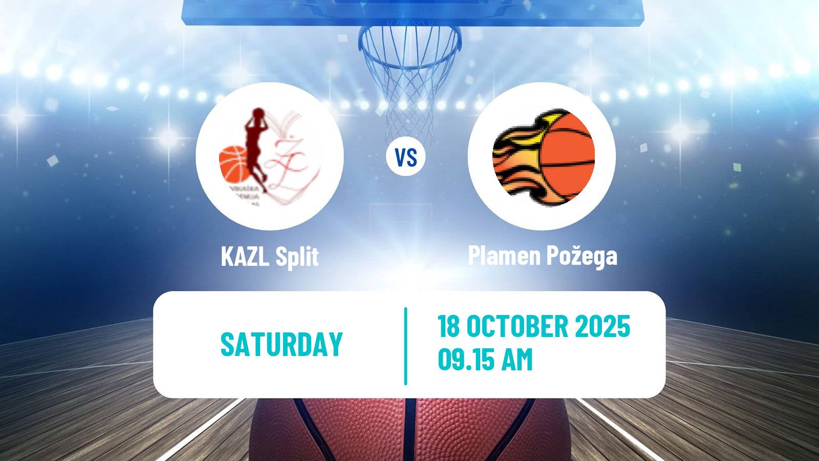 Basketball Croatian Premijer Liga Basketball Women KAZL Split - Plamen Požega