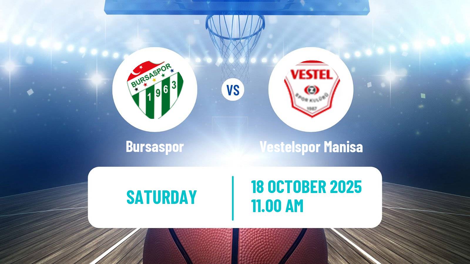 Basketball Turkish Basketball Super Ligi Bursaspor - Vestelspor Manisa