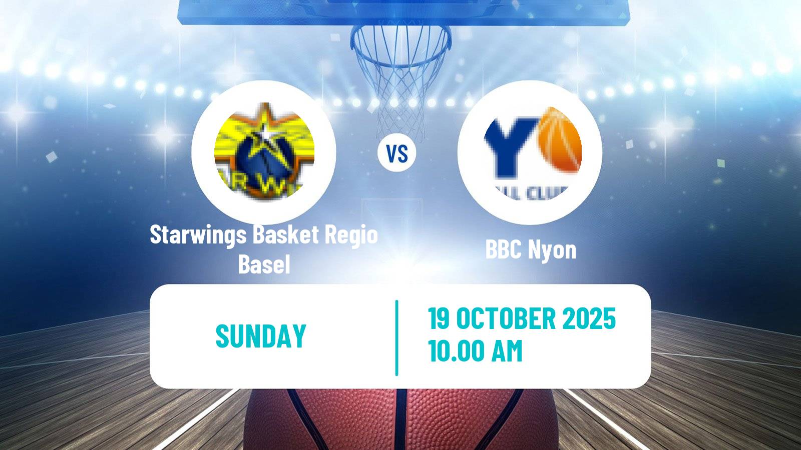 Basketball Swiss SB League Basketball Starwings Basket Regio Basel - BBC Nyon