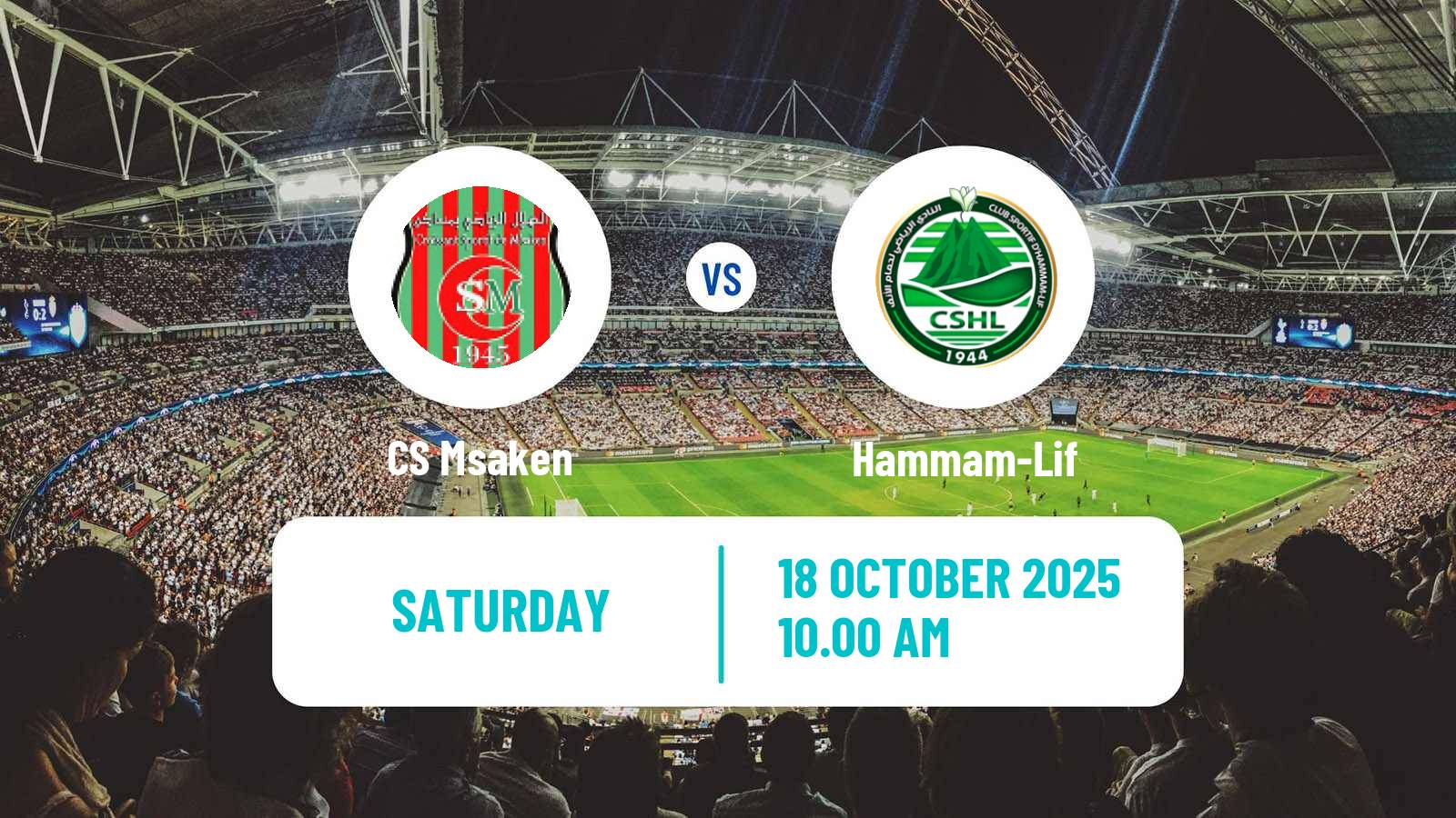 Football Tunisian Ligue 2 Msaken - Hammam-Lif