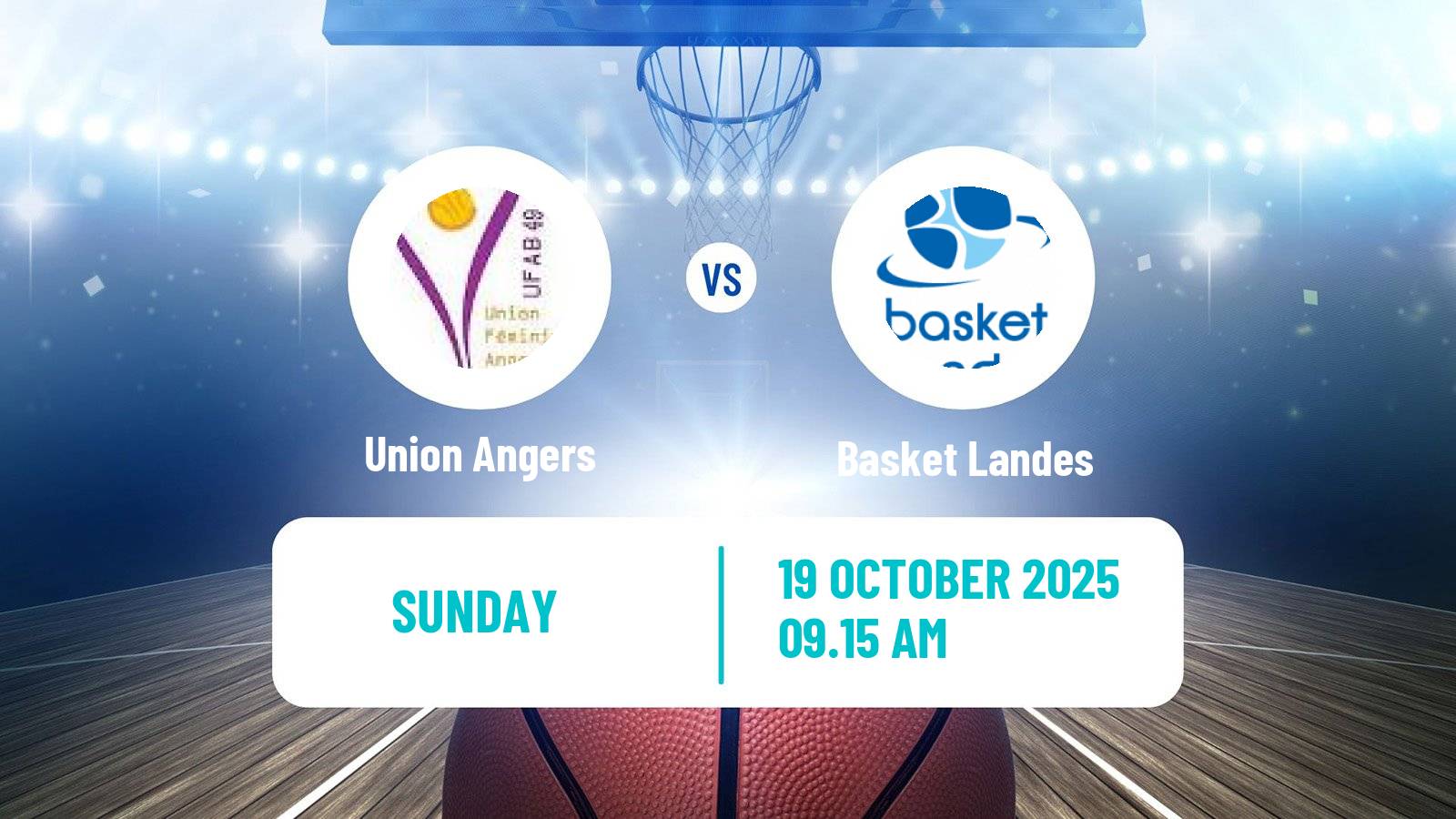 Basketball French LFB Union Angers - Basket Landes