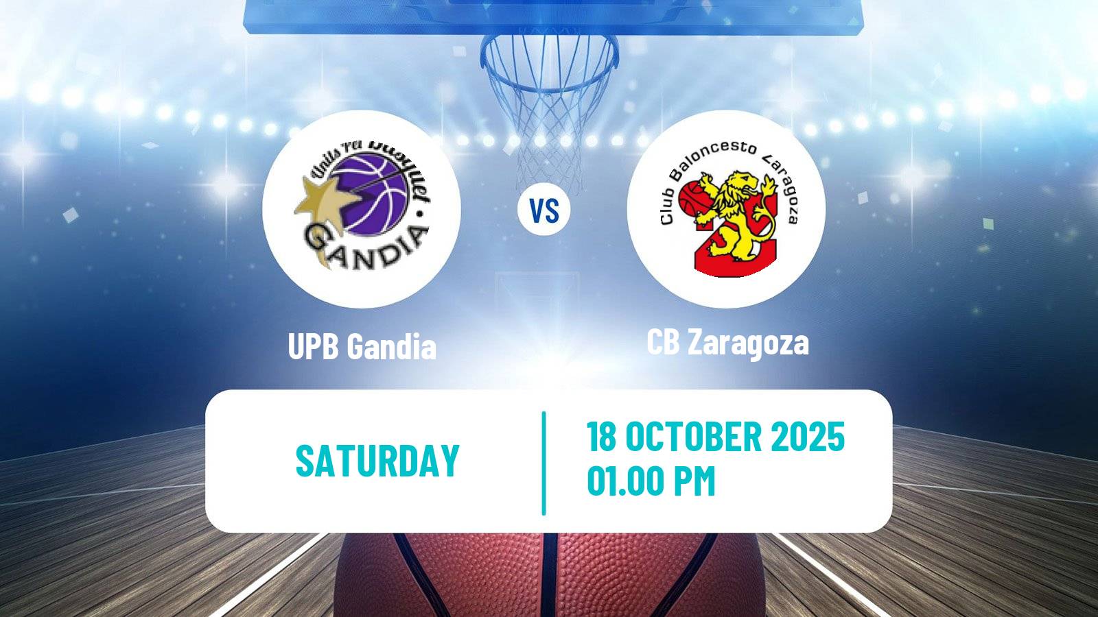 Basketball Spanish LEB Plata Gandia - CB Zaragoza