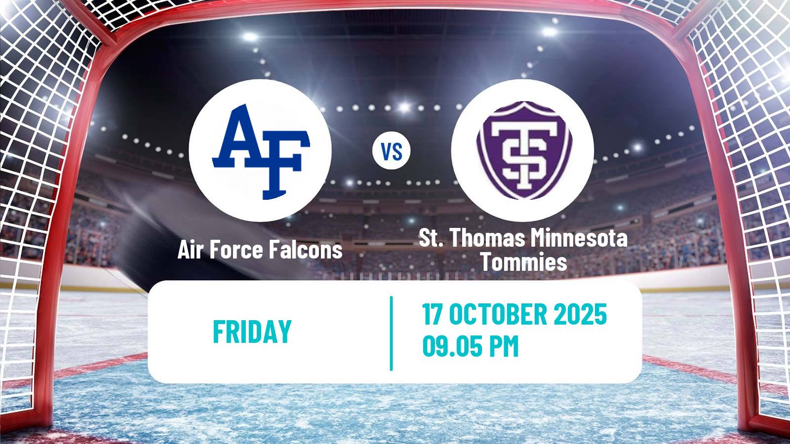 Hockey NCAA Hockey Air Force Falcons - St. Thomas Minnesota Tommies