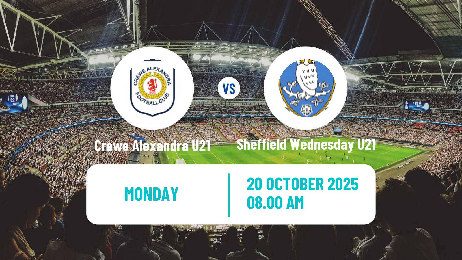 Football English Professional Development League Crewe Alexandra U21 - Sheffield Wednesday U21