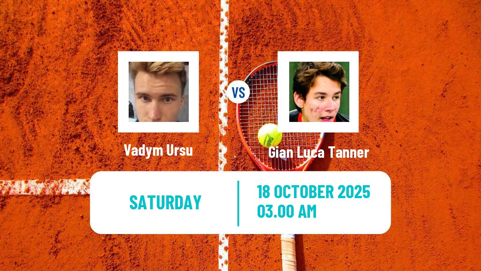 Tennis ITF M15 Sharm Elsheikh 13 Men Vadym Ursu - Gian Luca Tanner