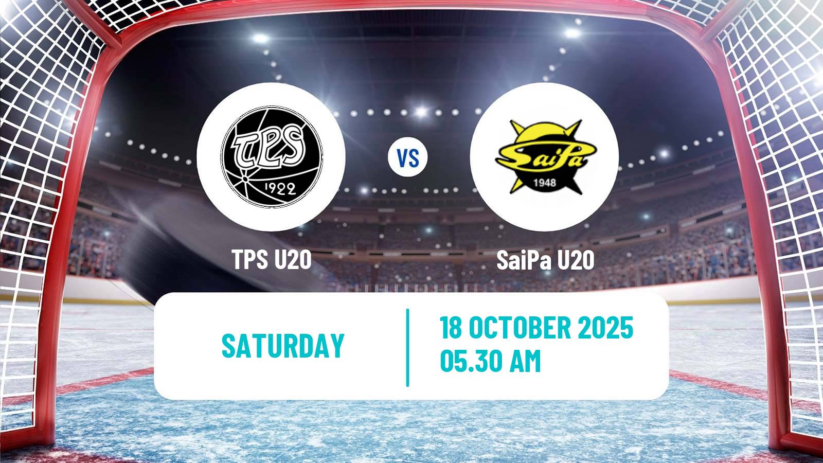 Hockey Finnish SM-sarja U20 TPS U20 - SaiPa U20