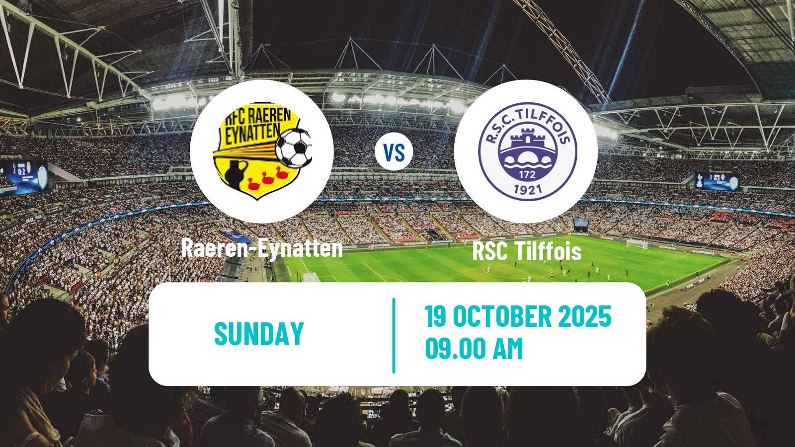 Football Belgian Second Amateur Division Group C Raeren-Eynatten - Tilffois