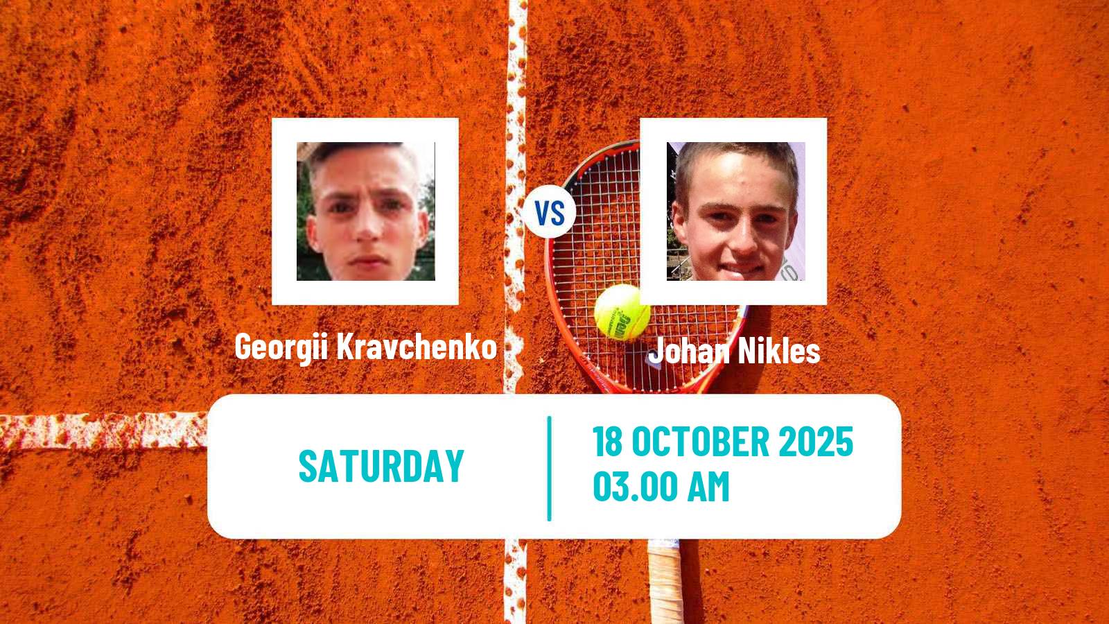 Tennis ITF M15 Heraklion 10 Men Georgii Kravchenko - Johan Nikles