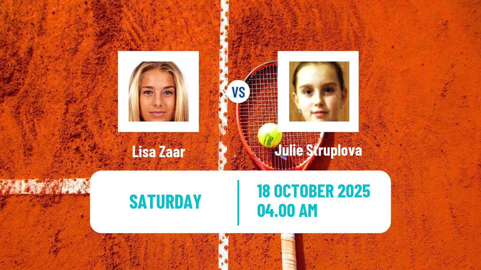 Tennis ITF W35 Santa Margherita Di Pula 11 Women Lisa Zaar - Julie Struplova