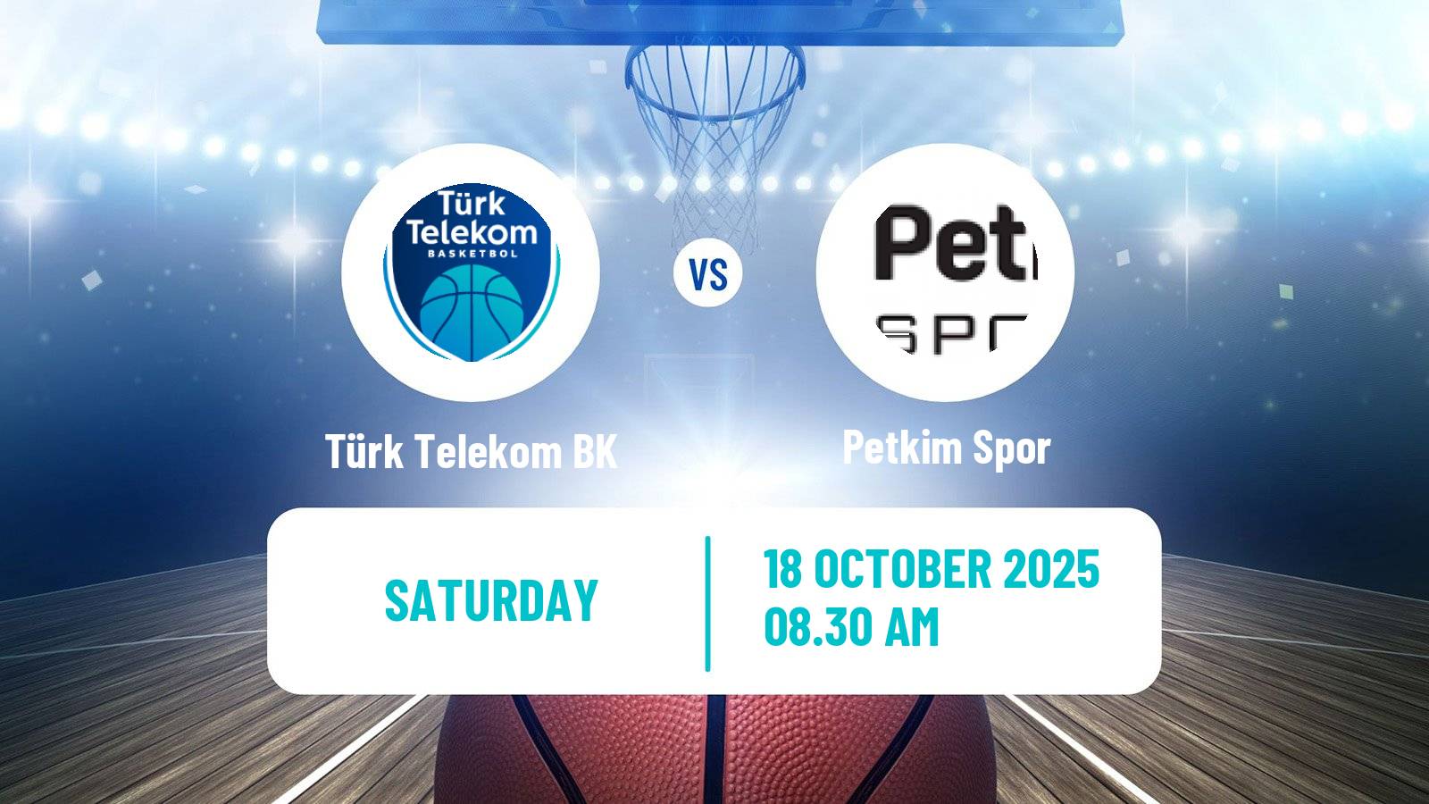 Basketball Turkish Basketball Super Ligi Türk Telekom BK - Petkim Spor
